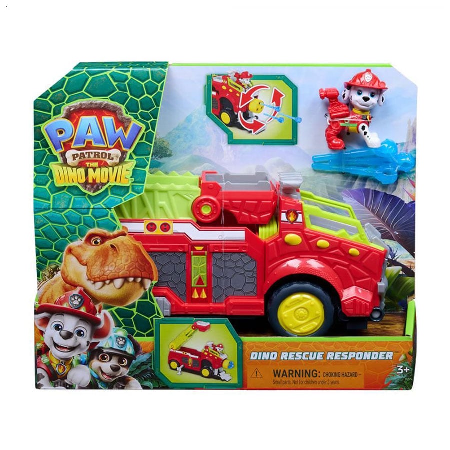 Ігровий набір Paw Patrol Дінокіно: Пожежно-рятувальний автомобіль швидкого реагування, від 3 років, 5 деталей (SM97294/6076167)