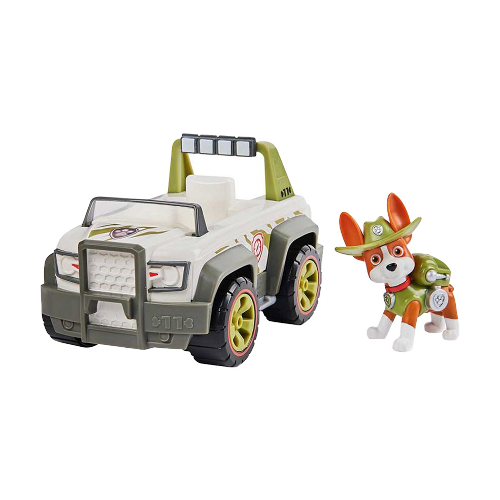 Ігровий набір Paw Patrol Щенячий патруль: базовий рятівний автомобіль з водієм Трекер, від 3 років (SM16775/7106)